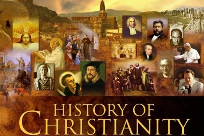 Picture of church history showing personalities within the story of the church